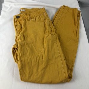 Refuge Womens Yellow Straight Leg Jeans Size 4